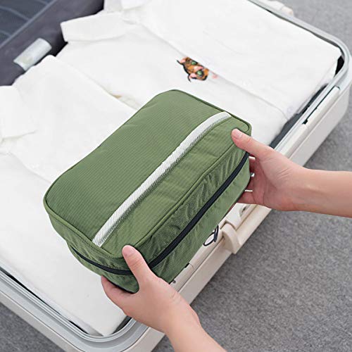 Neceser de Viaje para Colgar Bolsas de Aseo con Compartimento Impermeable y Plegable Bolsa de Cosméticos/Maquillaje con Correa para Hombre Mujer