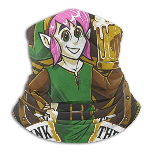 Neck Gaiter,Legend of Zel-Da Link Una Bebida Al Pasado Pasamontañas para El Cuello, Elegante Protector Facial para Correr Escalada Camping,26x30cm