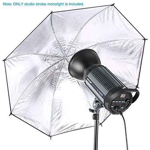 Neewer Flash Estroboscópico Profesional de Estudio Monoluz - 400W Gn.60 5600K con Lámpara de Modelado para Fotografía de Interior Estudio de Modelos y Fotografía de Retrato (S400N)