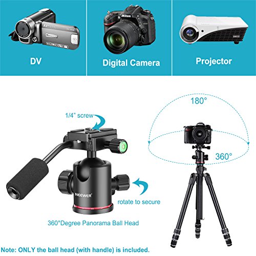 Neewer Kit de Accesorios de Cámara de Acción 58 en 1 para GoPro Hero 7 6 5 4 3+ 3 2 1 4/5 Sesión, SJ4000/5000, Nikon y Sony Deporte DV para Montar Camping y Más