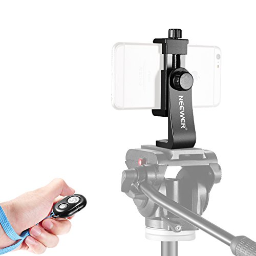 Neewer Soporte Vertical para Teléfono Inteligente de 4,3-5,5 pulgadas con Disparador de Control Remoto Inalámbrico