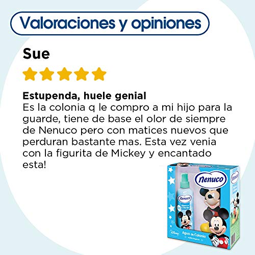 Nenuco Pack Agua de Colonia Infantil Bebé Mickey con Muñeco - 175 ml