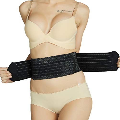 NEOtech Care - Accesorio 3 en 1, Faja de Maternidad, Faja posparto y cinturón pélvico - Material Transpirable - Negro - XL