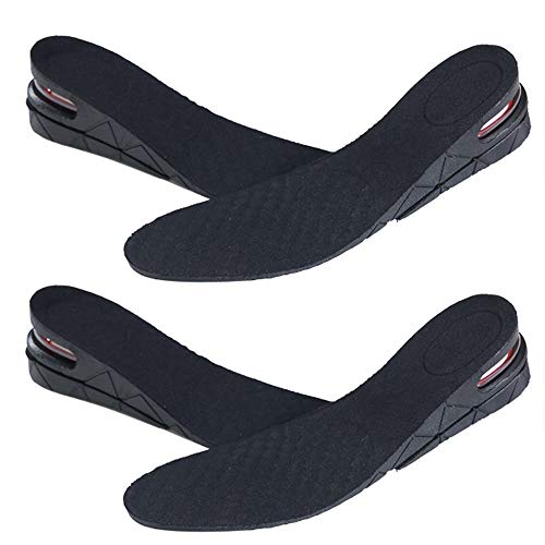 NEPAK 2 par Plantillas de aumento Plantillas Altura Unisex 2 capas plantilla aumento Invisible ascensor plantilla zapato Pad Alzas De Zapato