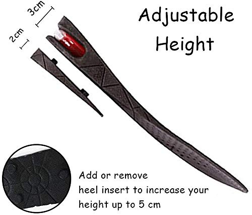 NEPAK 2 par Plantillas de aumento Plantillas Altura Unisex 2 capas plantilla aumento Invisible ascensor plantilla zapato Pad Alzas De Zapato