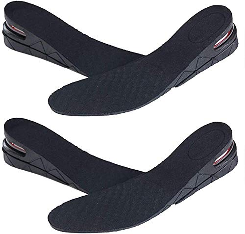 NEPAK 2 par Plantillas de aumento Plantillas Altura Unisex 2 capas plantilla aumento Invisible ascensor plantilla zapato Pad Alzas De Zapato
