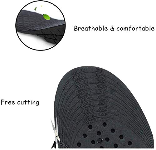 NEPAK 2 par Plantillas de aumento Plantillas Altura Unisex 2 capas plantilla aumento Invisible ascensor plantilla zapato Pad Alzas De Zapato