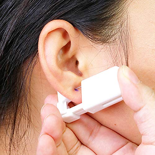 NEPAK 6 pistolas perforadoras desechables para pendientes de oreja, sin dolor, equipo de pistolas perforadoras de oreja