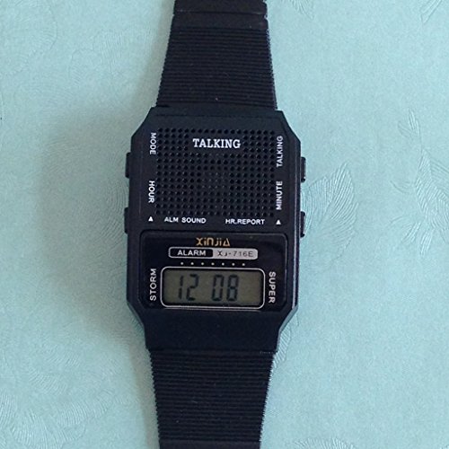 Nergo Reloj Parlante en Español para Ciegos, Niños, y Los Ancianos, Deportes Electrónicos Hablar Relojes Gatget Regalo(716-TS)
