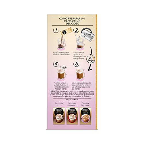 Nescafé Gold Cappuccino Chocolate Blanco 8 x 15 gr - Total: 120 g