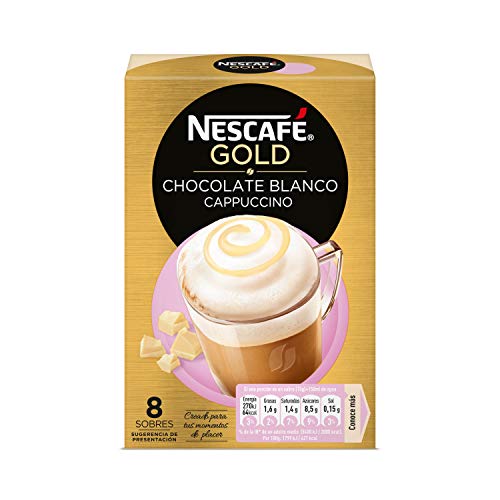Nescafé Gold Cappuccino Chocolate Blanco 8 x 15 gr - Total: 120 g
