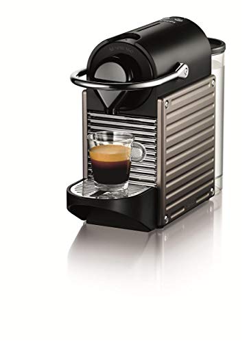 Nespresso Krups Pixie XN3005 - Cafetera monodosis de cápsulas Nespresso, 19 bares, apagado automático, color gris