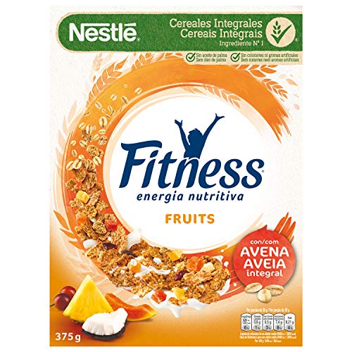 Nestlé Fitness - Cereales de Trigo Integral y Arroz Tostados con Frutas - 375 g