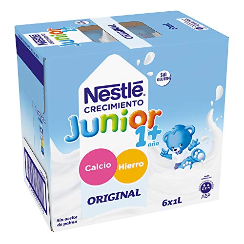 Nestlé Junior Junior Crecimiento 1 + 1 L 6530 g -Pack 6 bricks 1 litro