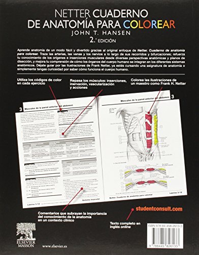 Netter. Cuaderno De Anatomía Para Colorear - 2ª Edición (+ StudentConsult)