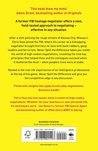 Never Split the Difference: Negotiating as if Your Life Depended on It