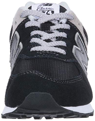 New Balance 574v2 Core Lace, Modelo GC574GK, Zapatillas para Niños, Negro (Black/Grey Black/Grey), 39 EU
