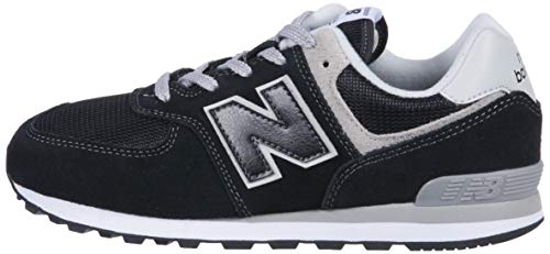 New Balance 574v2 Core Lace, Modelo GC574GK, Zapatillas para Niños, Negro (Black/Grey Black/Grey), 39 EU