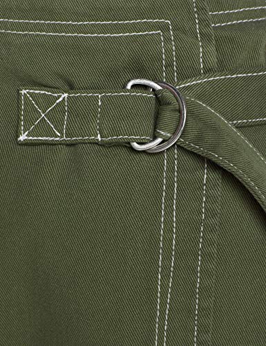 New Look Dana Wrap Falda, Verde (Dark Khaki 34), 38 (Talla del Fabricante: 10) para Mujer