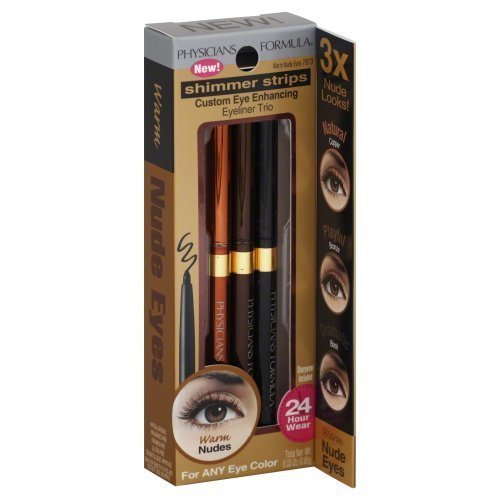 New Physicians Formula Shimmer Strips Custom Eye Enhancing Eyeliner Trio 7873 Warm Nude Eyes (Pack of 2) by Physicians