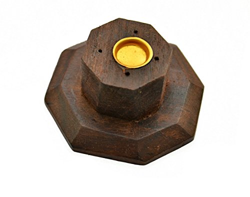 Newquay-Bonsai Soporte Incienso Buda – Torre Quemador de Incienso de Madera de Palisandro
