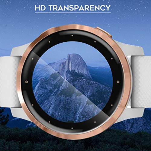 NEWZEROL 6 Paquetes compatibles con el Protector de Pantalla Garmin Vivoactive 4S con Material de TPU Suave Anti-Burbujas[Cobertura Total] Protector de Pantalla Suave - Transparente