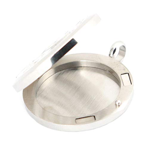 Niaofeces Collar Difusor Collar De Perfume Amor Perro Palma Aromaterapia Aceite Esencial Quirúrgico Acero Inoxidable Colgante Collar Difusor De Perfume Medallón con Fieltro