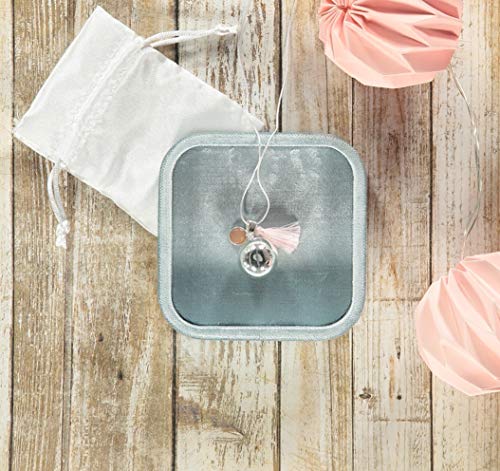 Nibbling Bola collar de embarazo, cuarzo rosa/rosa,