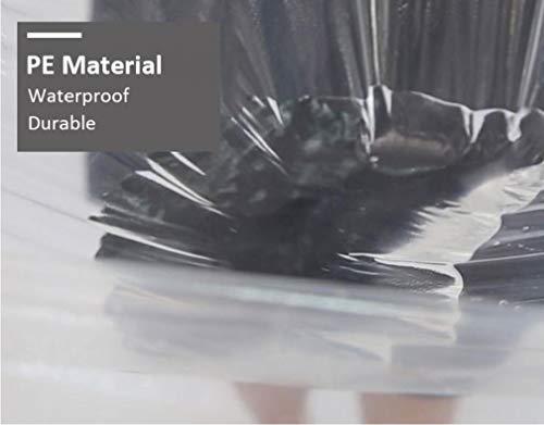 Nicetruc 100 Piezas por Paquete Desechable Tinte De Pelo del Cabo Salon Duradero PE Envoltura De Tela De Pelo Corte De Pelo El Aceite De Emú Desposable Peluquería Delantal