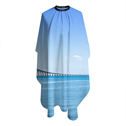 Nicokee Barber - Delantal de peluquería Vasco Da Gama Bridge On Tajo River Europe corte de pelo peluquería profesión barbershop suministros babero kit para hombres y mujeres