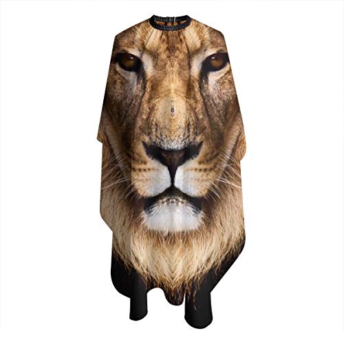 Nicokee Barber - Delantal para peluquería y peluquería con cabeza de león, para hombres y mujeres