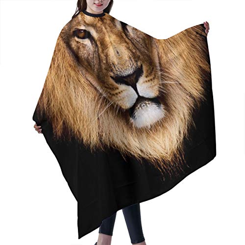 Nicokee Barber - Delantal para peluquería y peluquería con cabeza de león, para hombres y mujeres