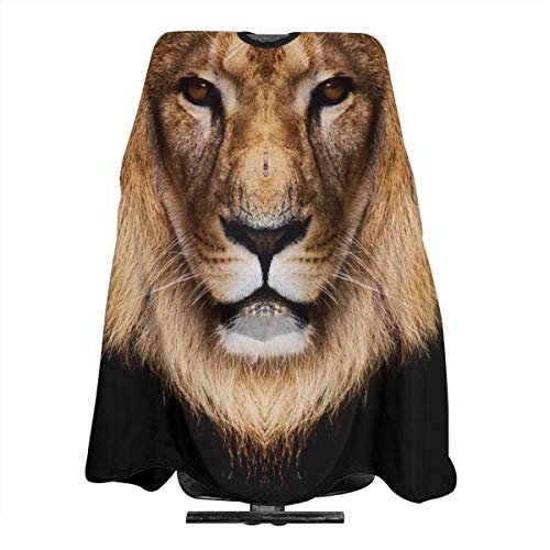 Nicokee Barber - Delantal para peluquería y peluquería con cabeza de león, para hombres y mujeres