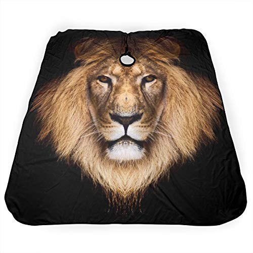 Nicokee Barber - Delantal para peluquería y peluquería con cabeza de león, para hombres y mujeres