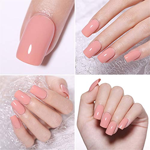 NICOLE DIARY Kit de inicio de esmalte de uñas de gel con lámpara de uñas de luz UV/LED 54W, base y capa superior, herramientas de manicura + 6 esmaltes de gel de colores clásicos populares (8 ml)