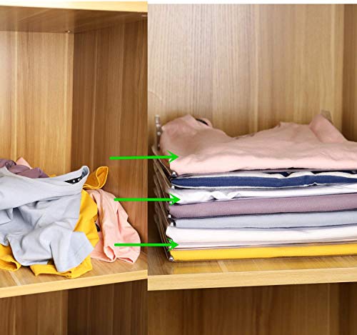 Nifogo Organizador de armarios, Camiseta Carpeta | tamaño Normal (30-Pack)