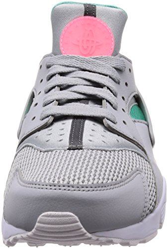 Nike Air Huarache, Zapatillas para Hombre, Gris (Wolf Grey/Kinetic Green/Sunset Pulse 053), 40.5 EU