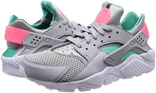 Nike Air Huarache, Zapatillas para Hombre, Gris (Wolf Grey/Kinetic Green/Sunset Pulse 053), 40.5 EU