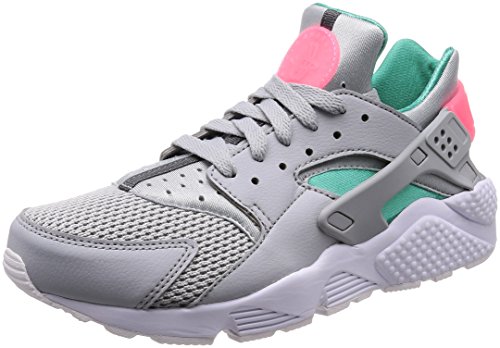 Nike Air Huarache, Zapatillas para Hombre, Gris (Wolf Grey/Kinetic Green/Sunset Pulse 053), 40.5 EU