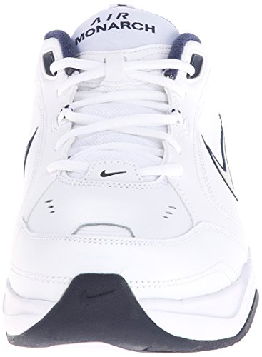 Nike Air Monarch IV, Zapatillas de Gimnasia para Hombre, Blanco (White/Metallic Silver/Midnight Navy 102), 42.5 EU