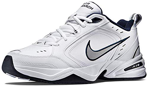 Nike Air Monarch IV, Zapatillas de Gimnasia para Hombre, Blanco (White/Metallic Silver/Midnight Navy 102), 42.5 EU