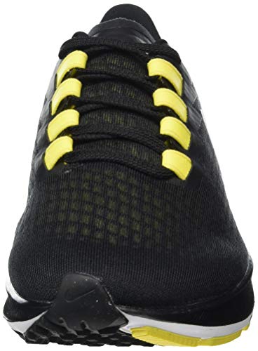 Nike Air Zoom Pegasus 37, Zapatillas para Correr de Carretera para Hombre, Black White OPTI Yellow, 43 EU