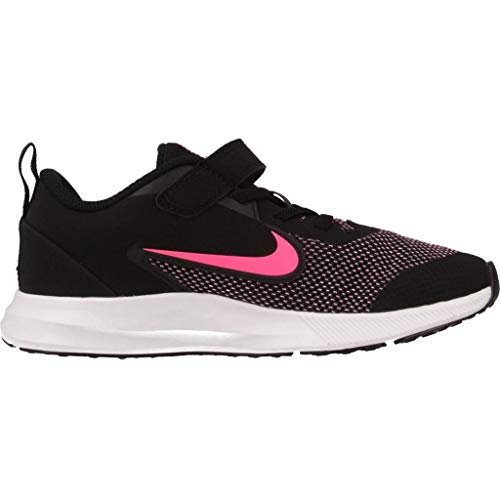 Nike Downshifter 9 (PSV), Zapatillas de Running para Asfalto para Niños, Multicolor (Black/Hyper Pink/White 003), 35 EU