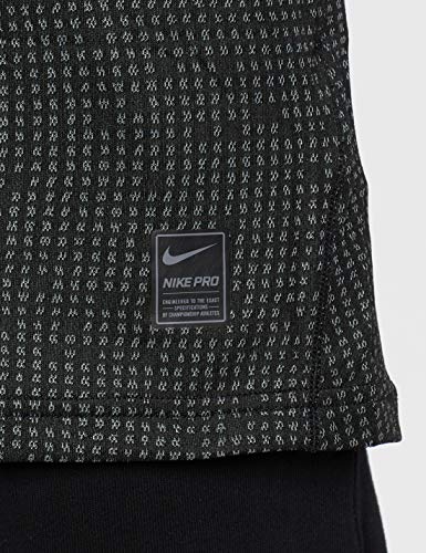 NIKE M NP BRT Top SS Aoj Camiseta de Manga Corta, Hombre, Black/Black/Dark Grey