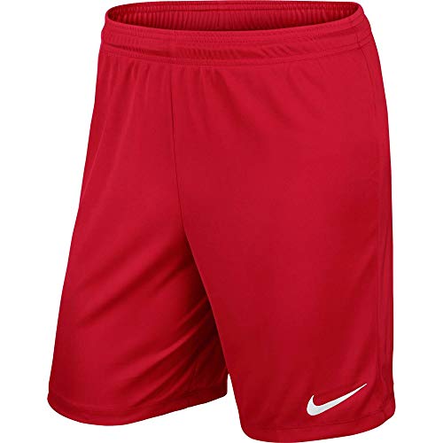 Nike Park II Knit Short NB Pantalón corto, Hombre, Rojo/Blanco (University Red/White), S