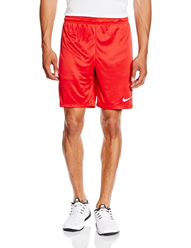 Nike Park II Knit Short NB Pantalón corto, Hombre, Rojo/Blanco (University Red/White), S