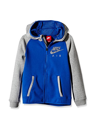 NIKE Sudadera con Cierre Ya BF Flash FZ HDY-Air YTH Azul/Gris 8-10 años (S)