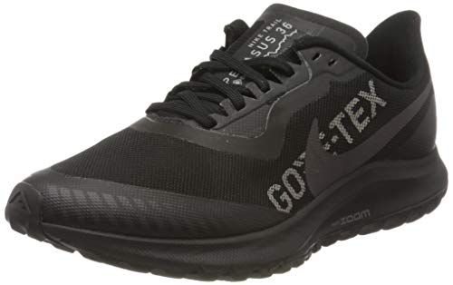 Nike W Zoom Pegasus 36 Trail GTX, Zapatillas de Running para Mujer, Black/Thunder Grey/Total Orange, 38 EU