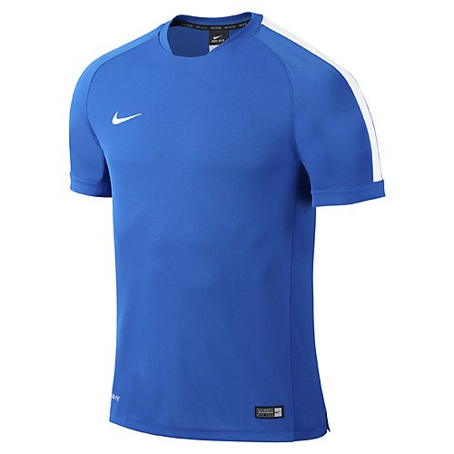 NIKE YTH Squad 15 Flash SS TRNG Camiseta de Manga Corta, Mujer, Azul Real/Azul, S