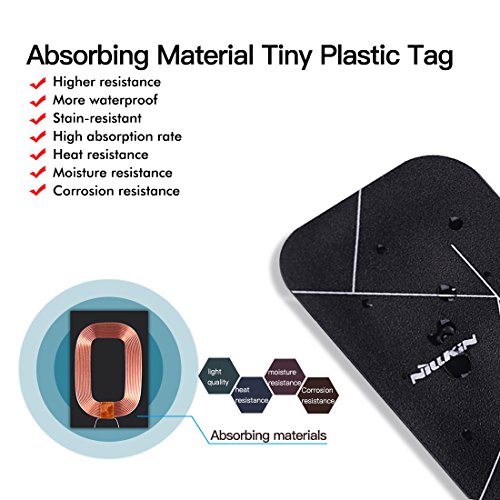 Nillkin Receptor de Cargador inalámbrico Qi, Receptor de Carga inalámbrico, Chip de módulo de Parche Ultra Delgado para Dispositivos V6 X6 y Qi Qarrow, Micro USB inactivo